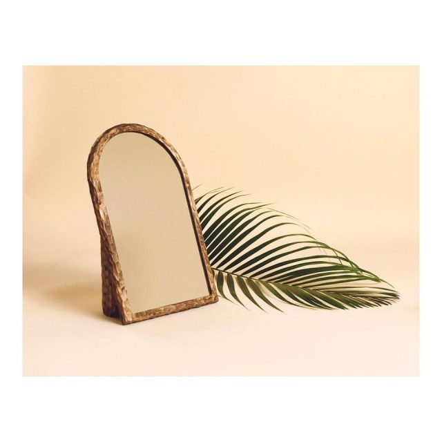 Product shot showing mirror and fern